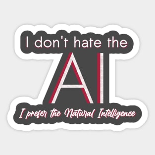 I don't hate the AI Sticker